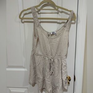 Princess Polly Cream/Tan Romper
